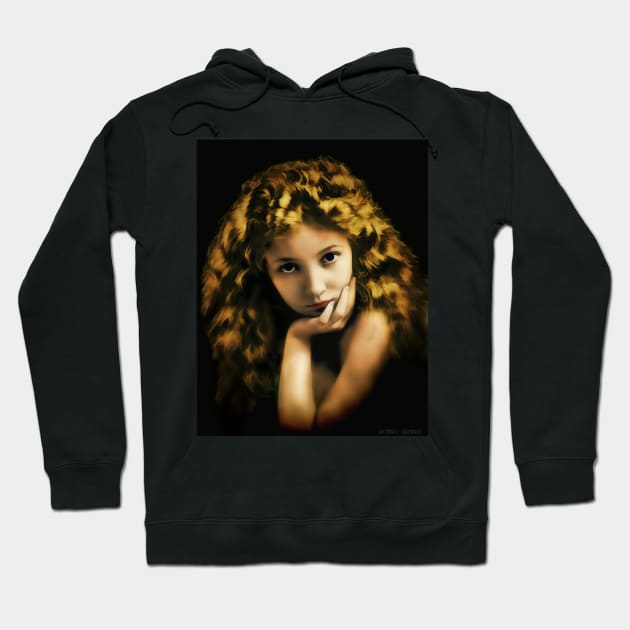 Bessie Love in Oil Hoodie by rgerhard